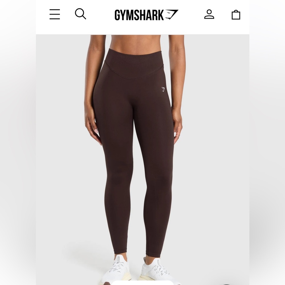 BRAND NEW GYMSHARK Brown Sweat Seamless Leggings Medium